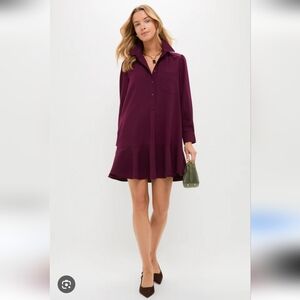 Tuckernuck Winetasting Crepe Callahan Shirt Dress – Size XS – NWT